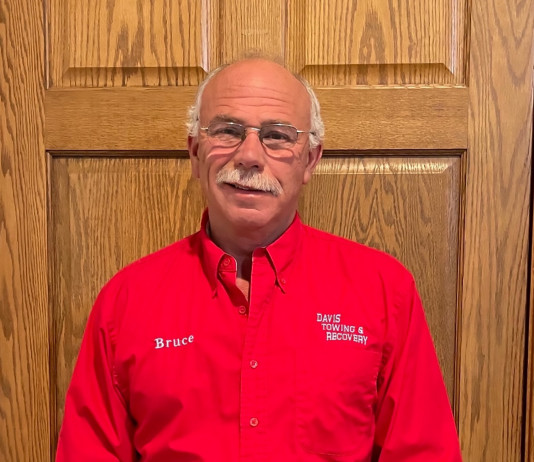 Bruce Davis of Davis Towing & Recovery, Rushville, IN, will be honored by the Towing & Recovery Hall of Fame in Chattanooga, TN.
